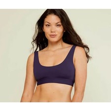 ANDIE SWIM Women's The Ventura Swim Top 3XL Flat Navy Blue Scoop Neck NWT