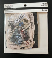 RECOLLECTIONS HALLOWEEN DIE CUT SHAPES EPHEMERA 24 PC ALICE'S ADVENTURES