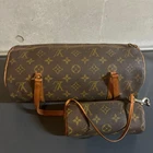 Louis Vuitton Papillon Monogram Handbag Set Brown Used From Japan