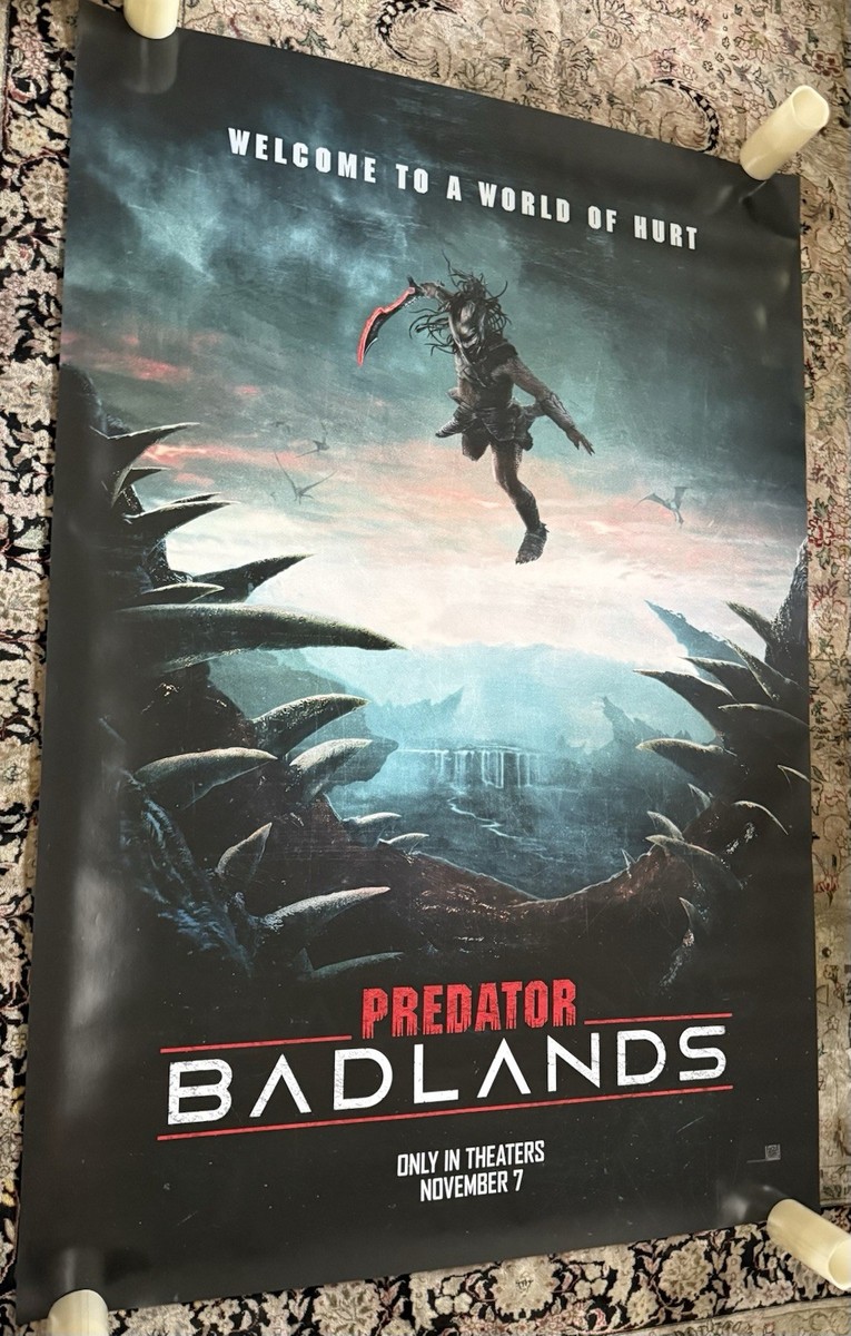 NEW Auth PREDATOR BADLANDS 4'x6' Movie BUS SHELTER Size Poster