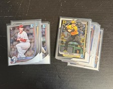 🔥2024-25 Bowman Chrome Baseball (22) Base Rookie Card Lot! Mint! No Dupes!