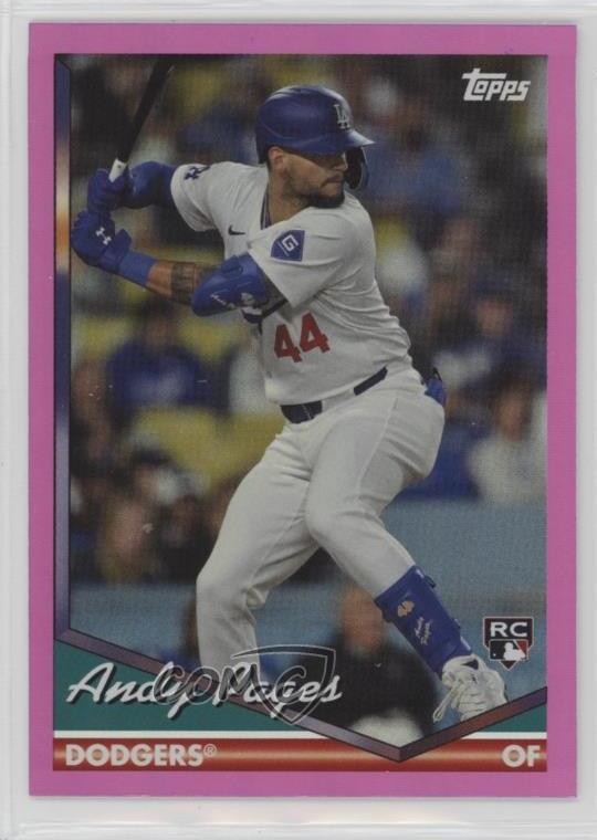 2024 Topps Archives 1994 Topps Pink Foilboard Andy Pages #295 0s69