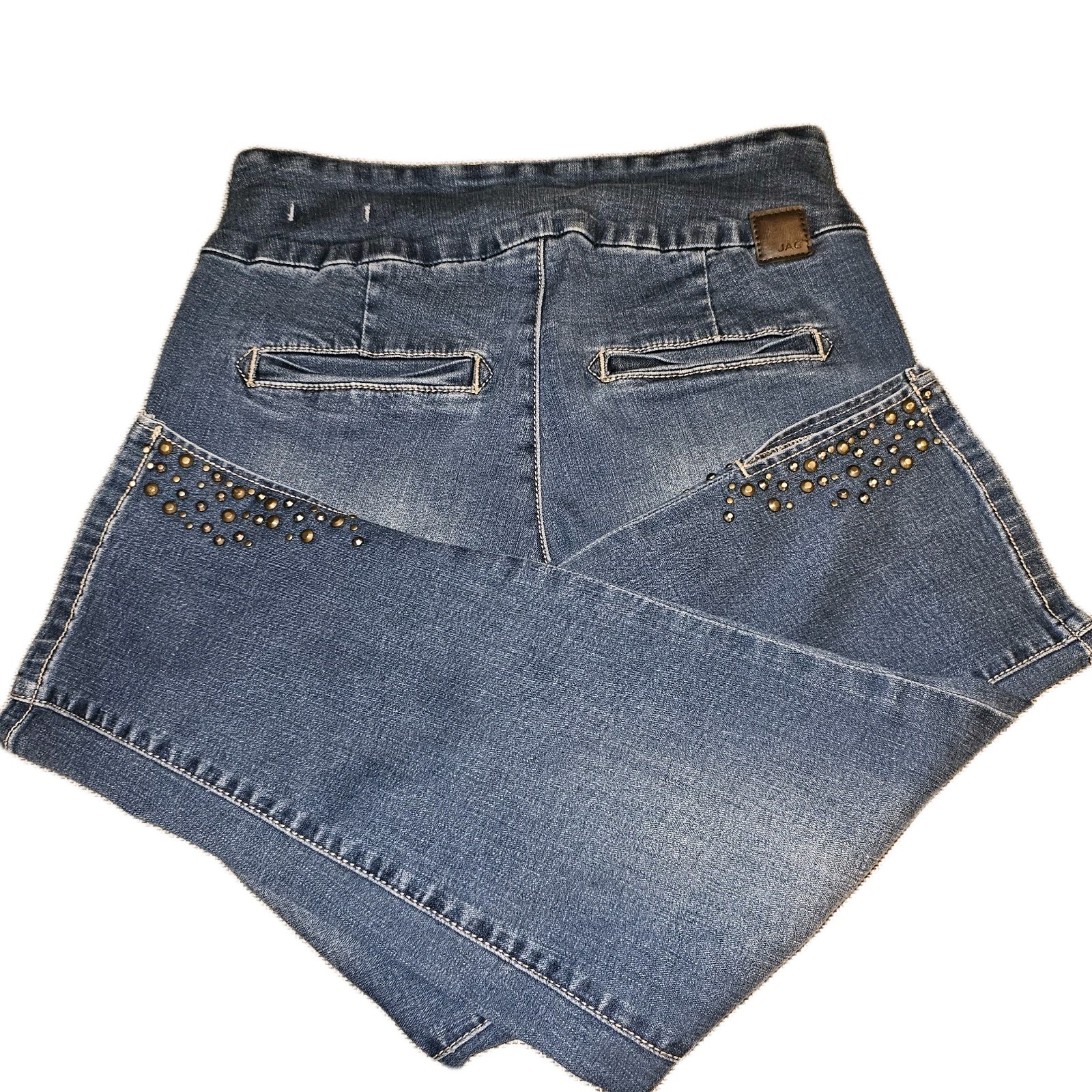 JAG Jeans Women’s Size 8 Pull-On High Rise Cropped Straight Leg Blue Denim Pants