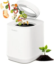 Ouaken 4L Electric Kitchen Composter, Smart Odorless Countertop Bin