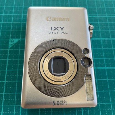 Canon IXY DIGITAL 55 Silver Compact Digital Camera Tested Working
