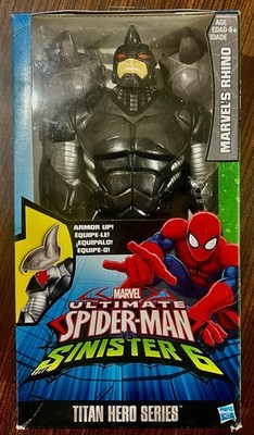 Ultimate Spider-Man Sinister Six Titan Hero Series The Rhino Action Figure NIB