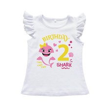 Anniversaire Luke et Lulu Shark 2Nd - T-shirt enfant en coton