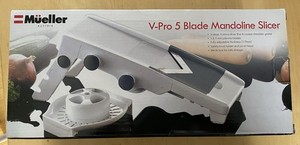Brand New in Box Mueller V-Pro 5 Blade Mandoline Slicer Grater Shredder