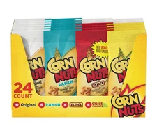 Corn Nuts Variety Pack 1.7 oz 24 Count Crunchy Corn Snack Assortment