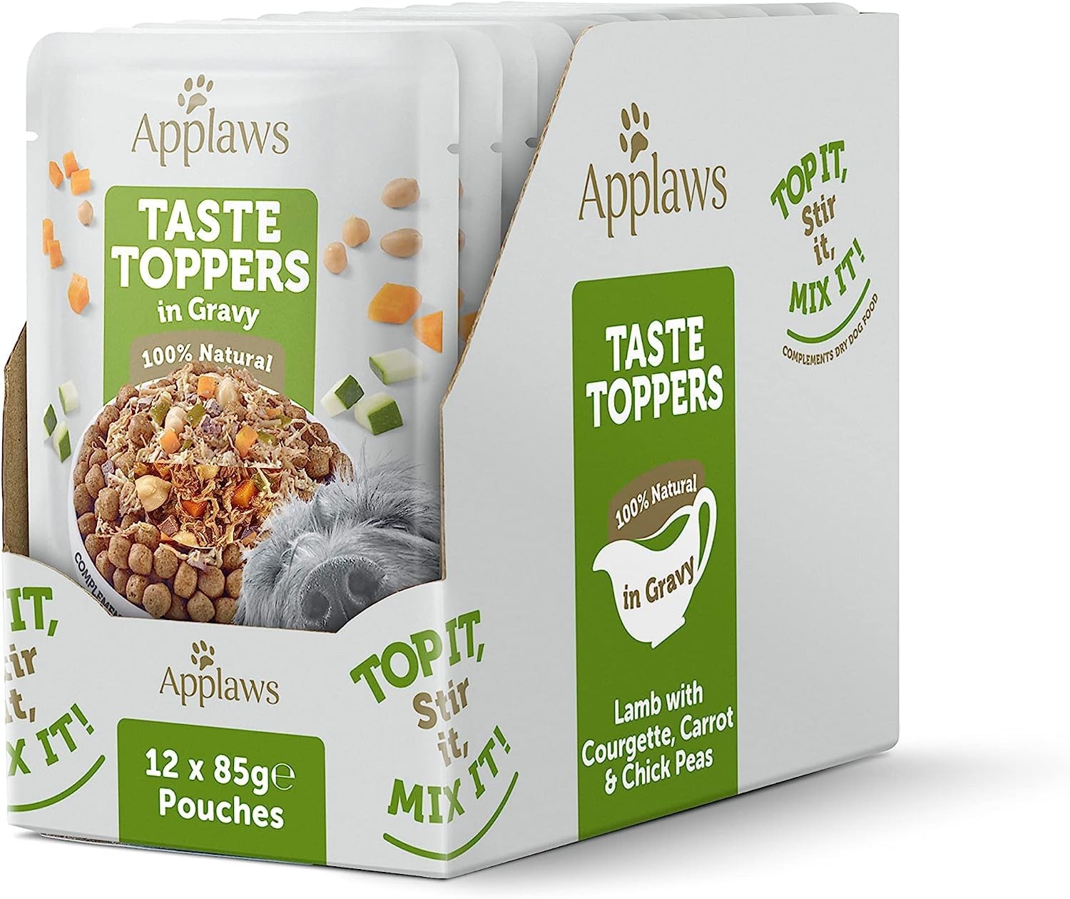 Applaws Natural Wet Dog Food Pouch, Lamb with Veg in Gravy 85 g (Pack of 12) - Image 3
