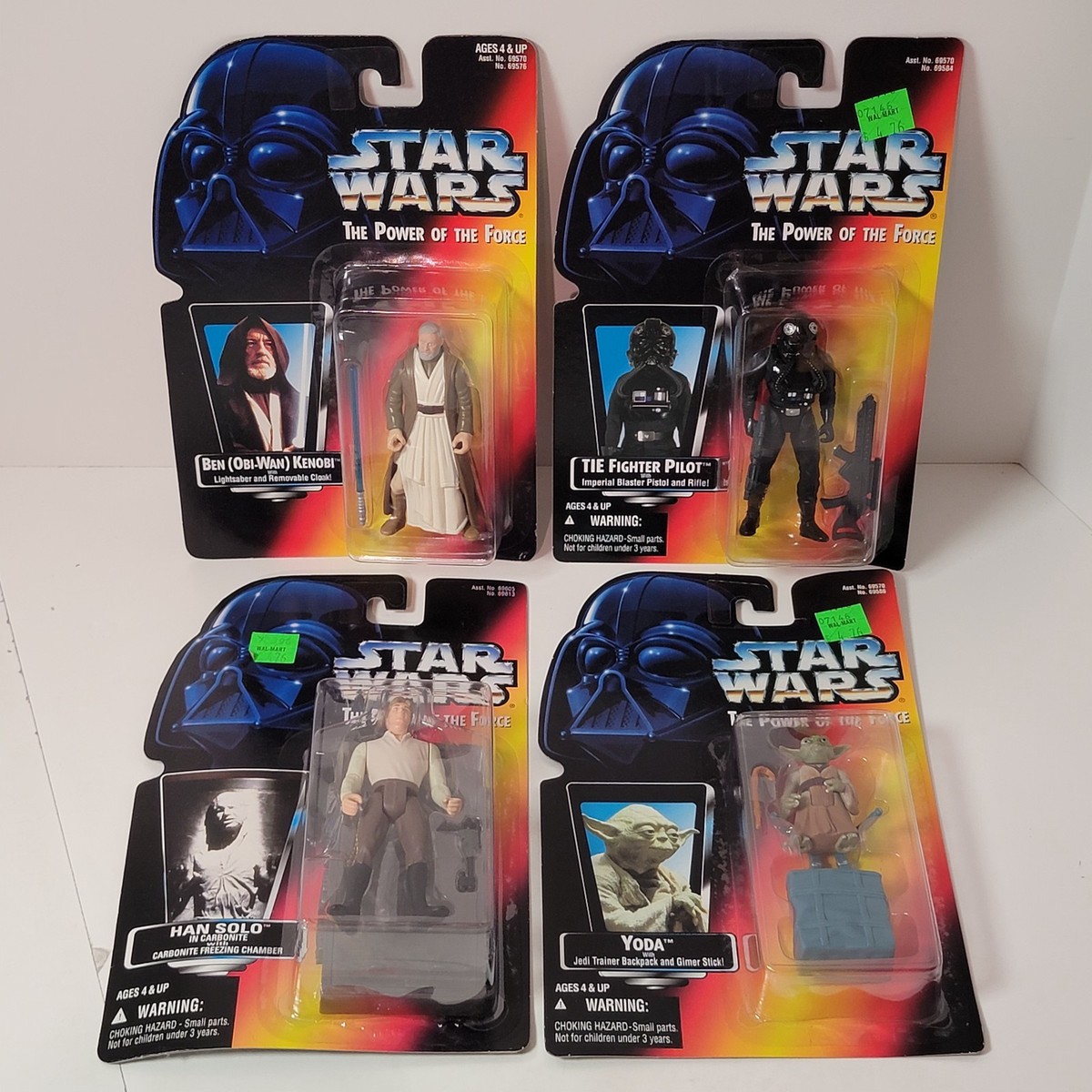 Vintage 1995 Star Wars The Power of the Force Lot of 4 Action