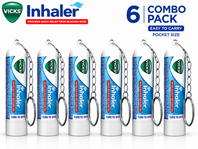 Vicks Nasal Inhaler Tube - 0.5 ml Pack of 6