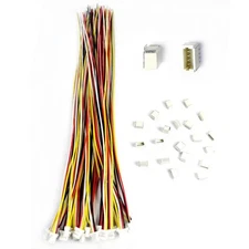 BOJOUL for 20 Sets JST SH 1.0mm 4 Pin Male Connector and 28AWG Female Connect...