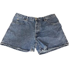 Vintage Y2K 90s Gap Blue Jean Mom Shorts 5-Button Women s 16 Medium Wash 3.5