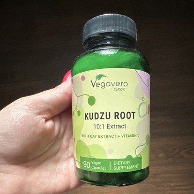 Vegavero Kudzu Root 10:1 + Oatstraw 10:1 Vitamin C (Acerola) Vegan 90 Caps