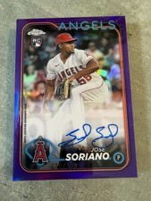 2024 Topps Chrome - Rookie Auto Jose Soriano #RA-JS Purple Refractor /250 🔥🔥🔥
