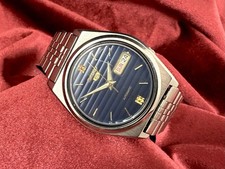 Seiko 5  7826-8760 Automatic Blue Vertical St...