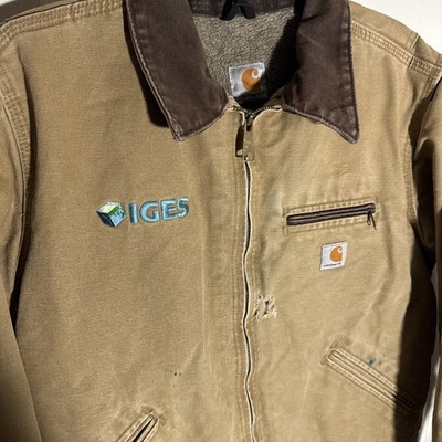 Carhartt Detroit Jacket Womens Sherpa Lined WJ097 CML Distressed