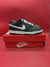 Size 4.5Y/6W GS - Nike Dunk Low Black Reversed Panda