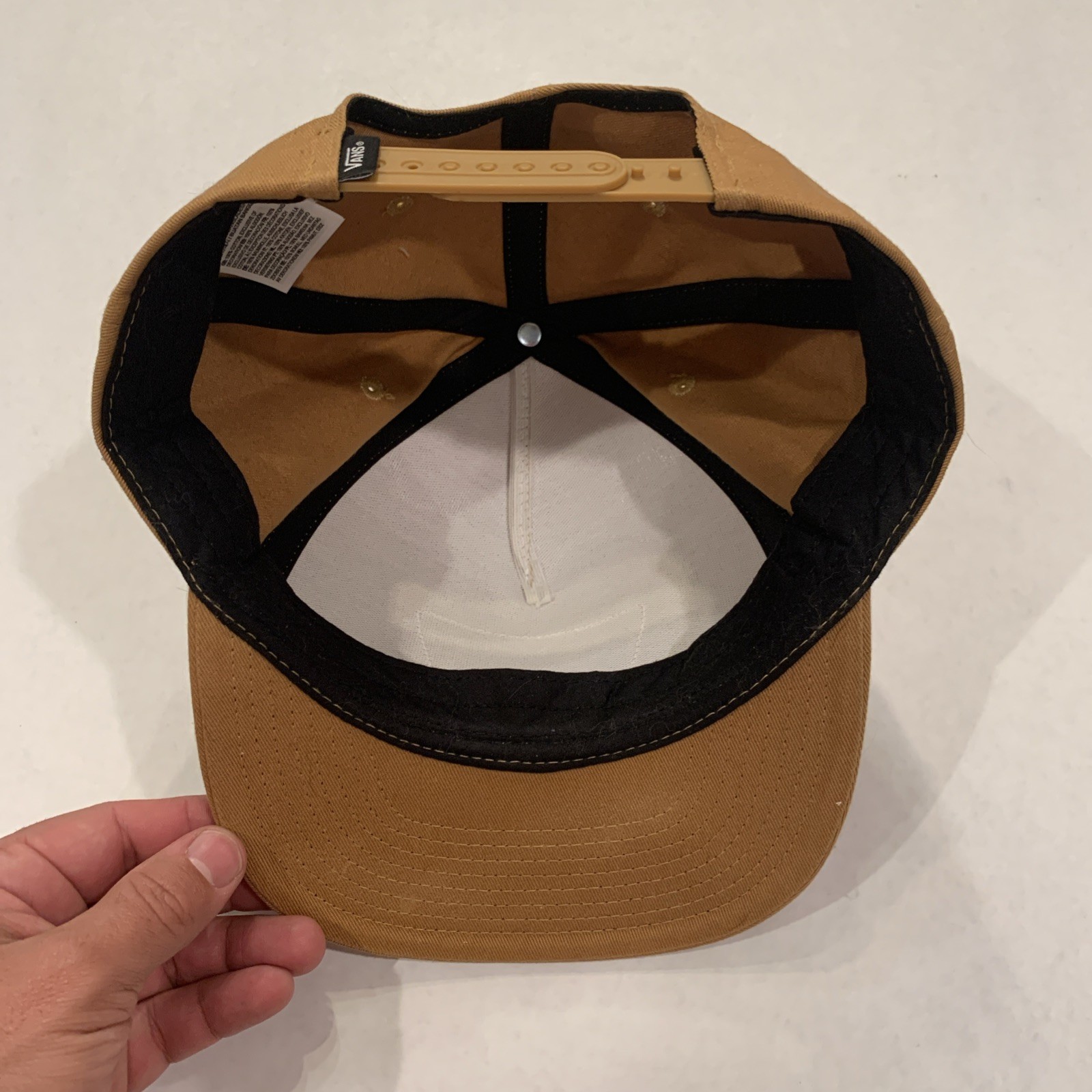 Vans Full Patch Snapback Hat - Mustard Brown - image 4