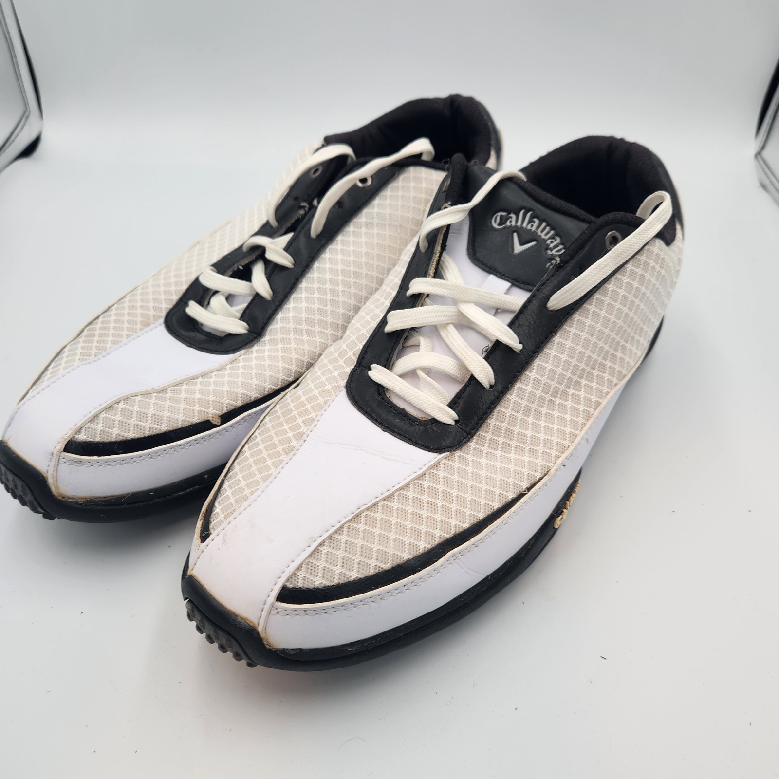 Mens Size 12 White Black M177-12