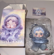Authentic PopMart Skullpanda L  impressionnisme Series Plush Keychain - Dew