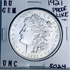 1921 BU GEM MORGAN SILVER DOLLAR UNC MS+++ U.S. MINT RARE COIN 8024