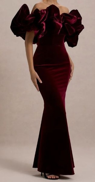 Club L Women's Burgundy wine Formal wedding dress size 10 RRP$465