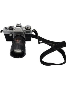 Praktica LB 35mm Film SLR Camera with Hanimex Auto 135mm f/2.8 Lens NOT TESTED
