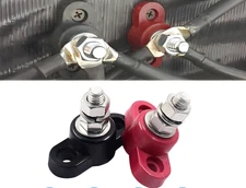 2pcs Battery Junction Blocks – 1/4" M6 Stud 12V Power for Auto & Marine Use #277