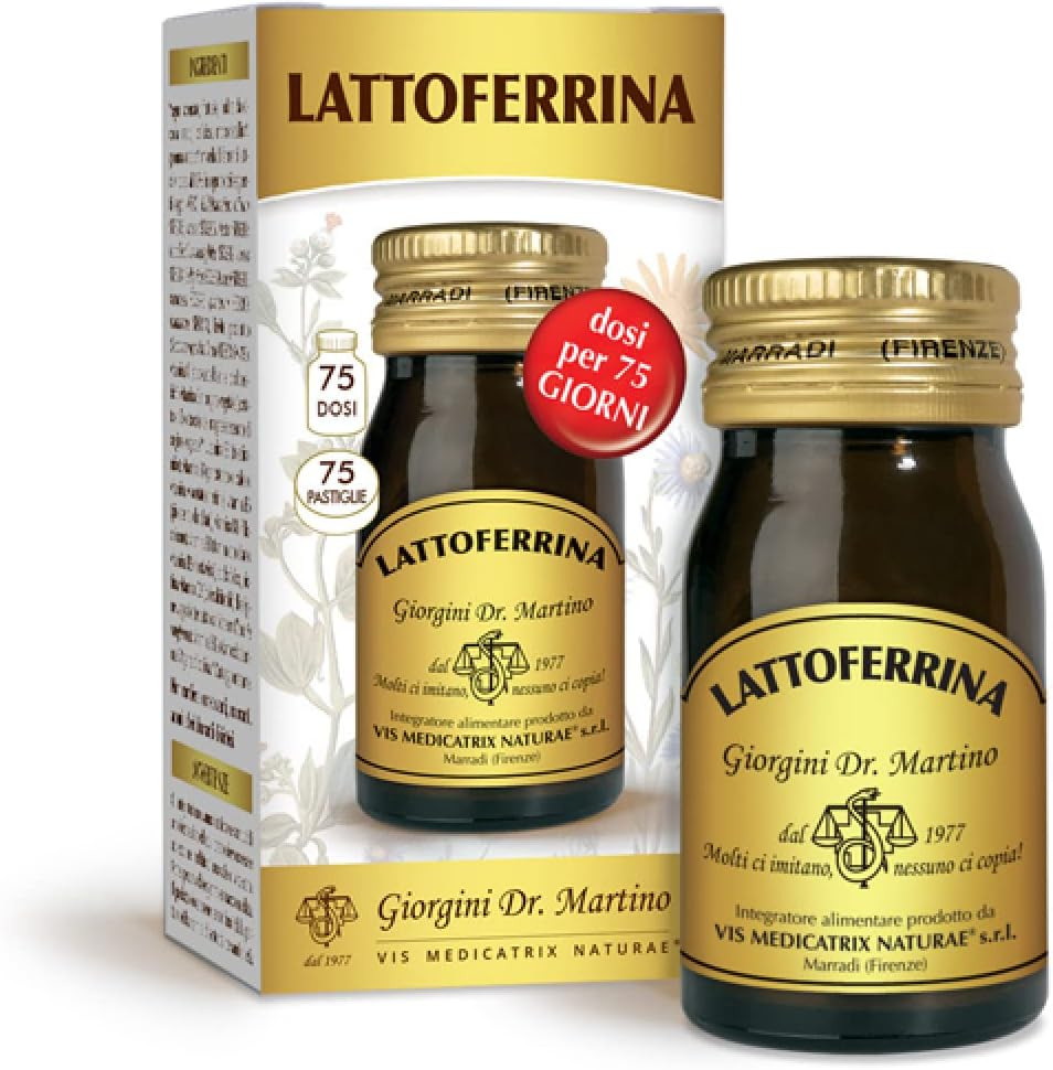 Integratore Lattoferrina 200mg Dr. Giorgini - 75 Pastiglie 30g