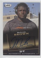 2015 Sage Hit Auto Black Malcom Brown #A29 Auto 0af
