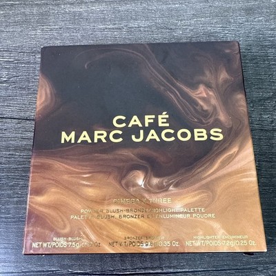 Marc Jacobs O!Mega x Three Powder Blush Bronze Highlight Palette Tan-tastic NIB