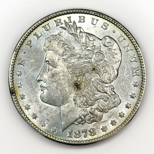 1878 7/8TF $1 Morgan Silver Dollar VAM-41C Super CD Bearded Lady Variety CH BU