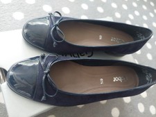 Gabor Bunty Ballet Flat Pump Navy Blue UK Size 6.5 Ladies Shoes