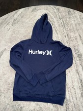 HURLEY navy blue pullover sweatshirt hoodie fleece lined YOUTH XL 18/20