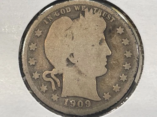 1909-S Barber Quarter — photo from another recent sale