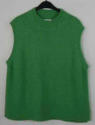 OPUS Weicher Kuschel Pullover Pulli Pullunder Grün mit MOHAIR Größe 44/46 TOP!