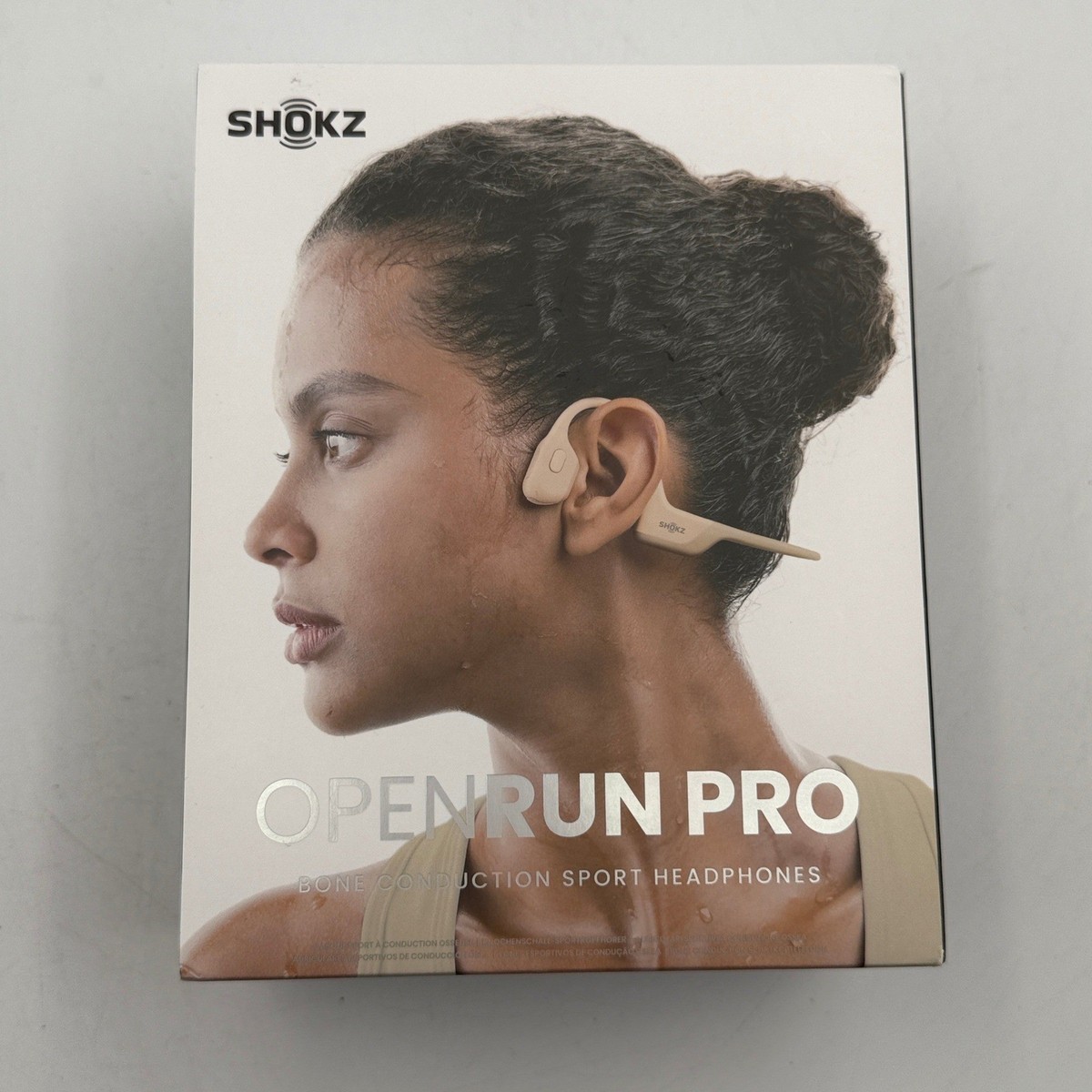 大幅値下げ！希少なベージュ色　SHOKZ S810 openrun pro Shokz OpenRun Pro Headphones Unisex OS Beige Bone Conduction Sport
