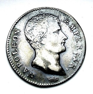 FRANCE Napoleon I (1804 14) Franc 1806 A Paris Silver EXCELLENT PATINA SCARCE