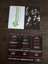 2013 Cincinnati Bearcats Football Pocket Schedule
