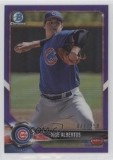 2018 Bowman Chrome Prospects Purple Refractor 71/250 Jose Albertos #BCP229 5i1