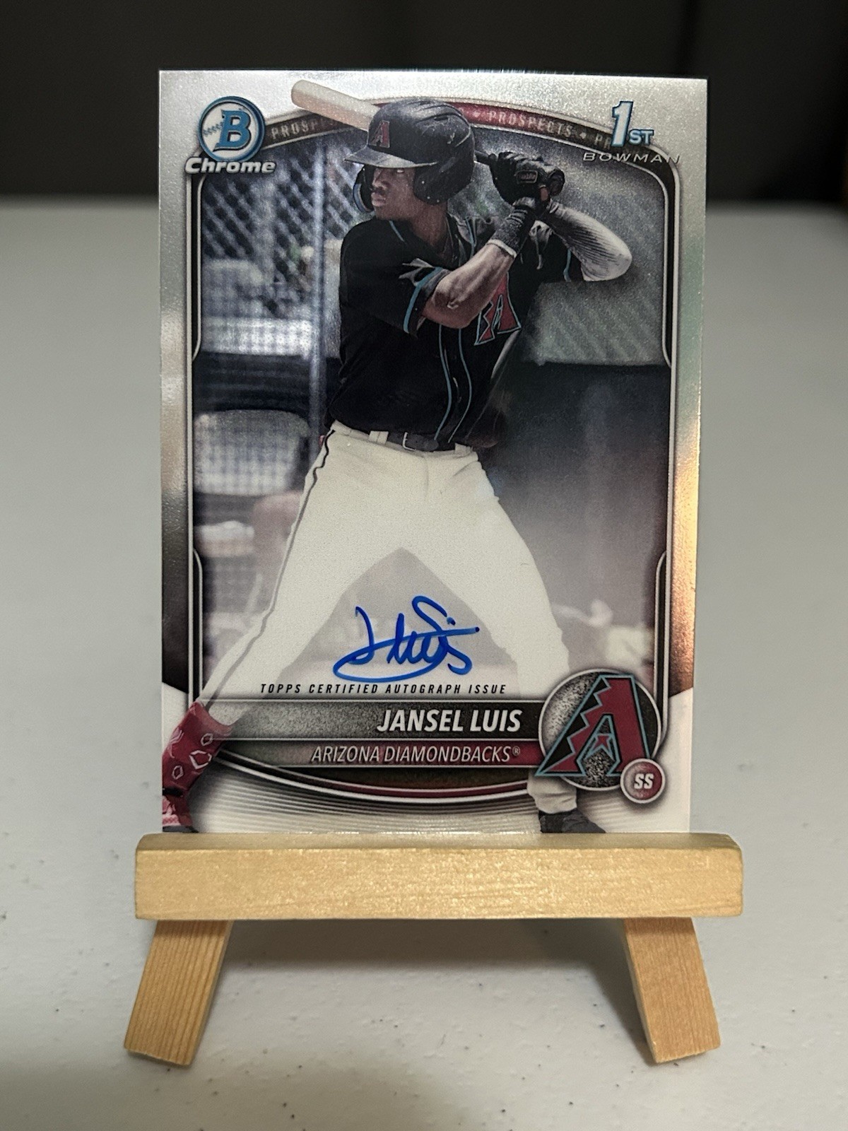 2025 Bowman 1st Chrome #CPA-JLU Jansel Luis Auto Arizona Diamondbacks