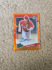 2023 Panini Optic Rated Prospect Signatures #RPS-BH Brady House Orange Prizm /85