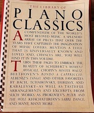 Library of Piano Classics Sheet Music Piano Solo Book