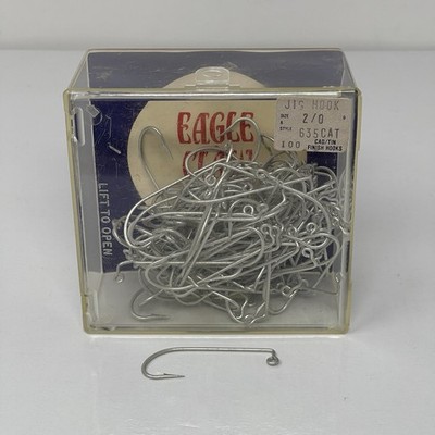 Fish Hooks Eagle Claw Cad/Tin Jig Hooks (100) 2/0