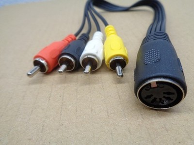 5Pin DIN Female / 4 RCA male Audio Cable fits Naim Commodore64 Atari TI-99/4A!!