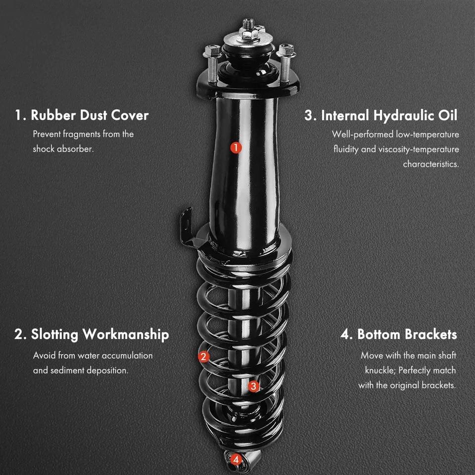 2 задние полные стойки и пружины пружины в сборе для Lexus IS250 IS350 2006-2013 - Изображение 2 из 4