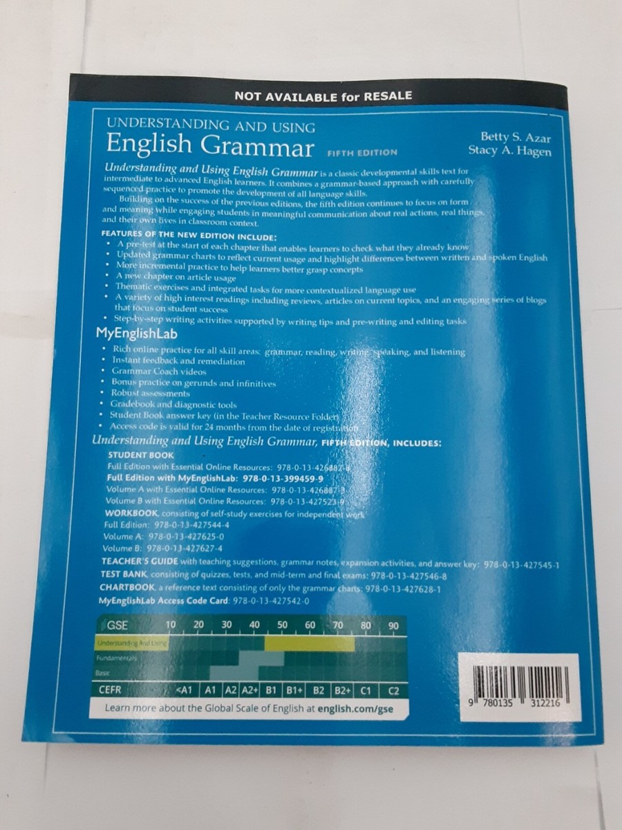 Understanding and Using English Grammar 5th edition