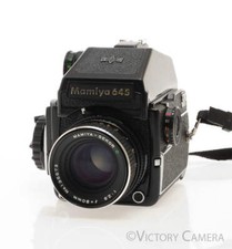 Mamiya m645 1000s 645 Camera w/ w/ Metered Prism 80mm f2.8 Lens -New Seals- E
